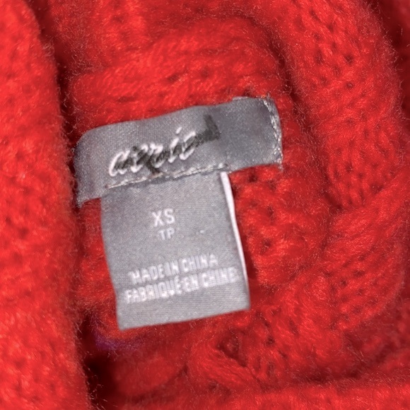 Aerie turtleneck sweater size xsmall oversized wool blend - Picture 4 of 7